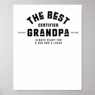 Poster O melhor avô. Sempre Pronto Para Um Abraço E Um La