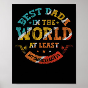 Poster O Melhor Dada do mundo no Dia dos Pais a Filha diz