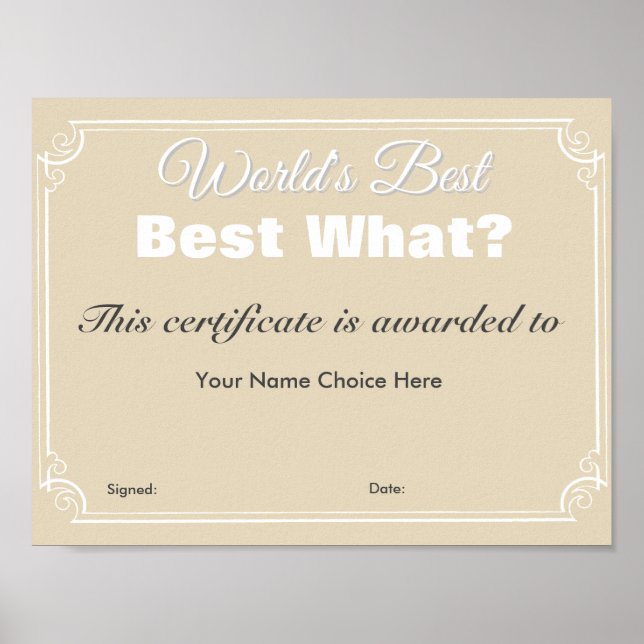 Poster O melhor do mundo (Frente)