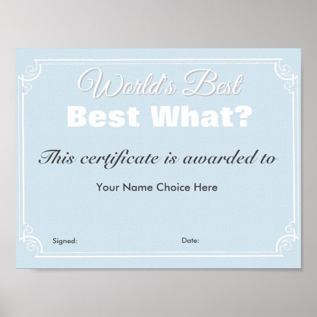 Póster O melhor do mundo (Frente)