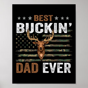 Poster O Melhor Pai De Bandeja De Camo Para Pai