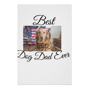 Póster O melhor Pai de cachorro jamais adicionou o nome d