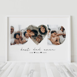 Poster O Melhor Pai Que Já Teve Um Presente De Colagem De