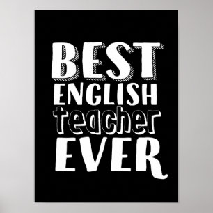 Poster O melhor presente de professor de inglês nunca