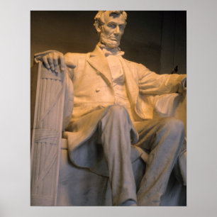 Póster O memorial de Lincoln na C.C. de Washington