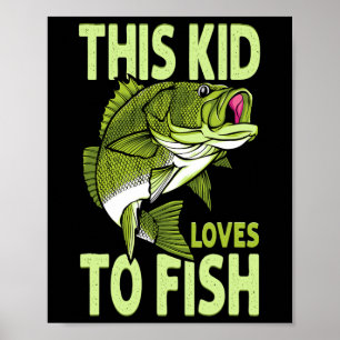 Poster O Menino Ama Pescar Menino Pescador 