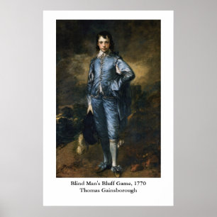 Póster O menino azul de Thomas Gainsborough