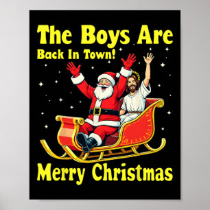 Poster O Menino Está De Volta À Cidade! Feliz Natal Papai
