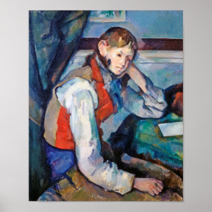 Poster O Menino no Colete Vermelho, Cezanne