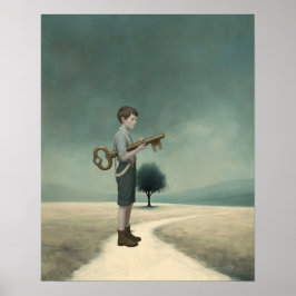 Poster O Menino & Sua Chave | Livro de Histórias Surreali