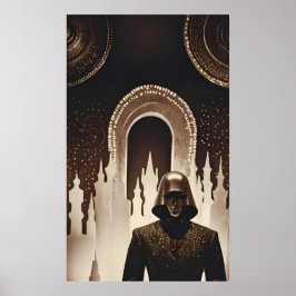 Poster O mensageiro de Dreamland - Ken Gage Surreal Art