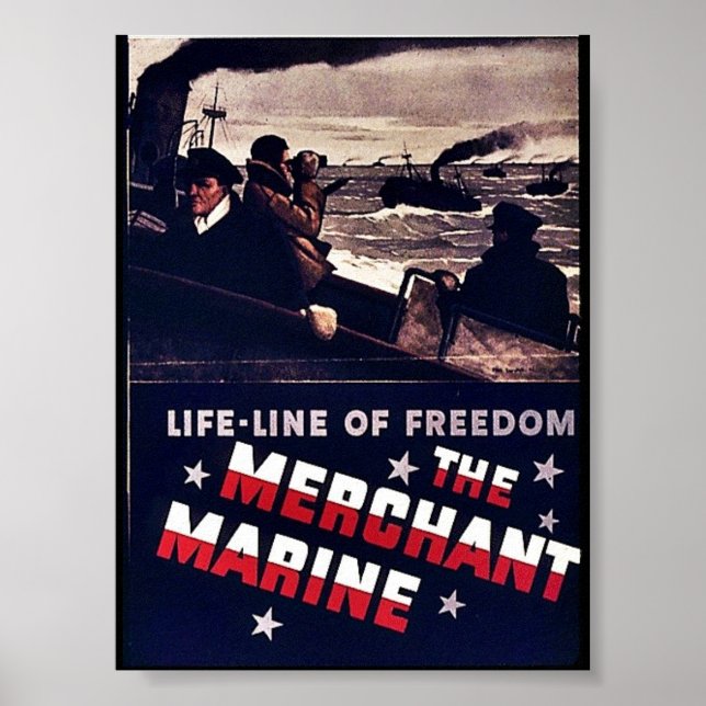 Póster O Merchant Marine (Frente)
