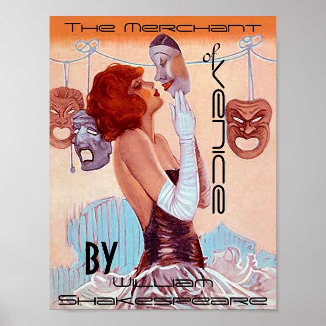 Poster O Merchante de Veneza William Shakespeare (Frente)