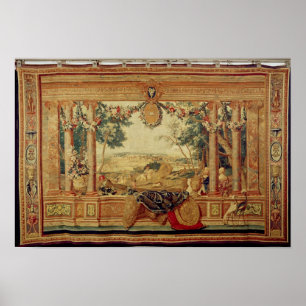 Póster O mês do castelo de junho de Fontainebleau