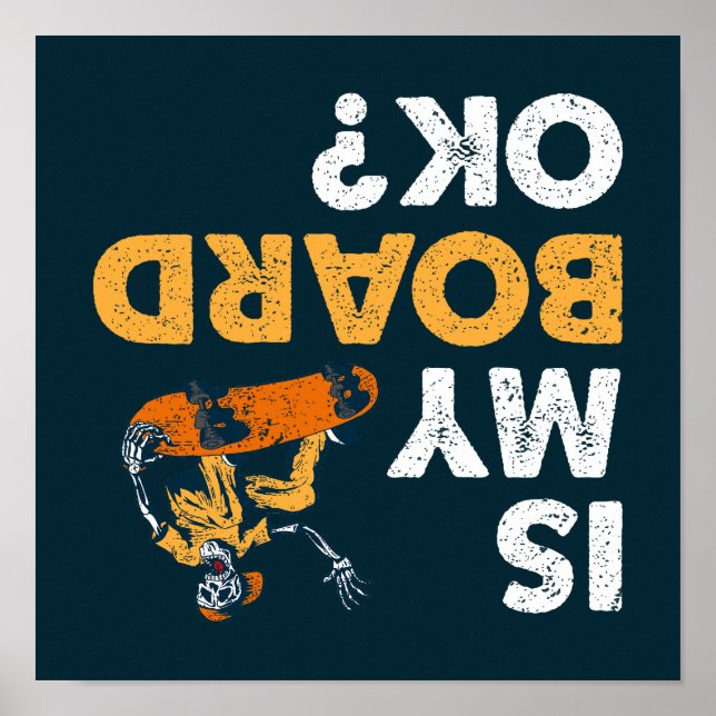 Poster O Meu Conselho Está Bem? Skateboard Funny Updown S (Frente)