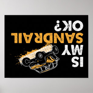 Poster O Meu SandRail Está Bem? Trilho De Areia Engraçado