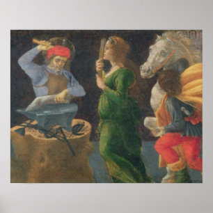 Póster O Milagre da Rua, Elegius, predella do painel.