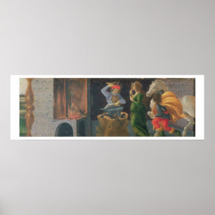 Poster O milagre de St. Eligius, painel do predella do th