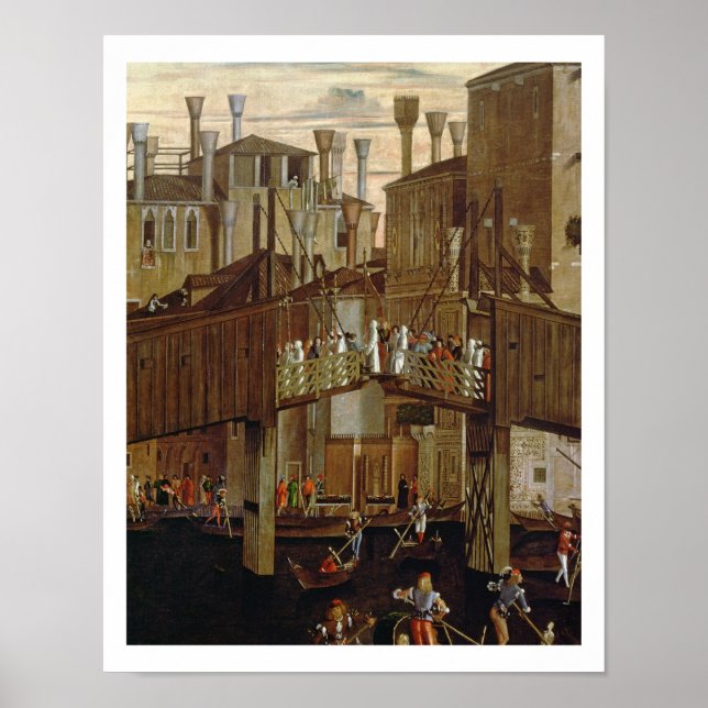 Póster O Milagre do Relic da Santa Cruz, detalhe (Frente)