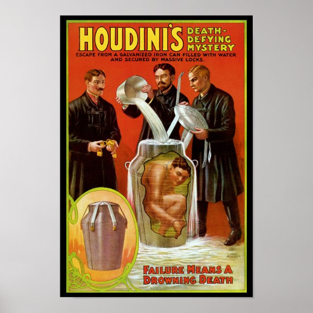 Poster O Mistério da Morte de Houdini (Frente)