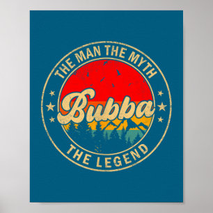 Poster O Mito Bubba Lenda Vintage Retro