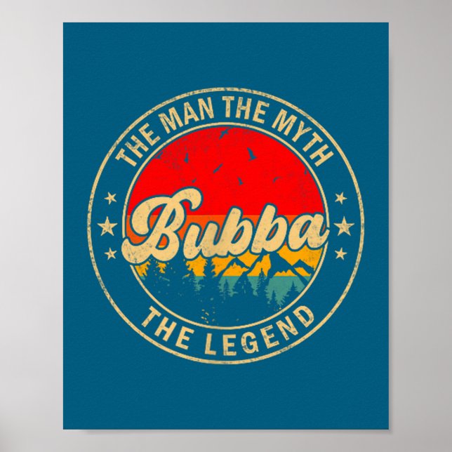 Poster O Mito Bubba Lenda Vintage Retro (Frente)