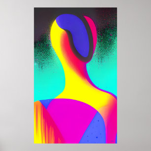 Poster O modelo Ken Gage Surrealismo