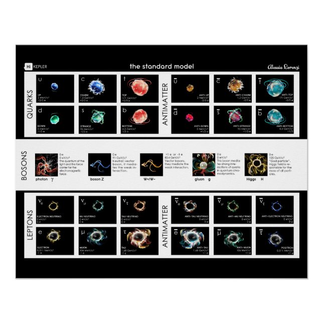 Póster O Modelo Padrão de Partículas (Frente)