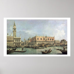 Poster O Molo e o Piazzetta San Marco, Veneza (óleo