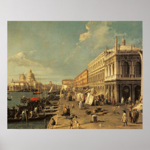 Poster O Molo e o Zecca, Veneza (óleo em canvas)