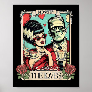 Poster O Monstro Frankenstein E A Noiva Os Amantes Taro