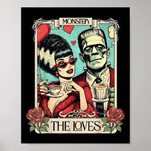 Poster O Monstro Frankenstein E A Noiva Os Amantes Taro