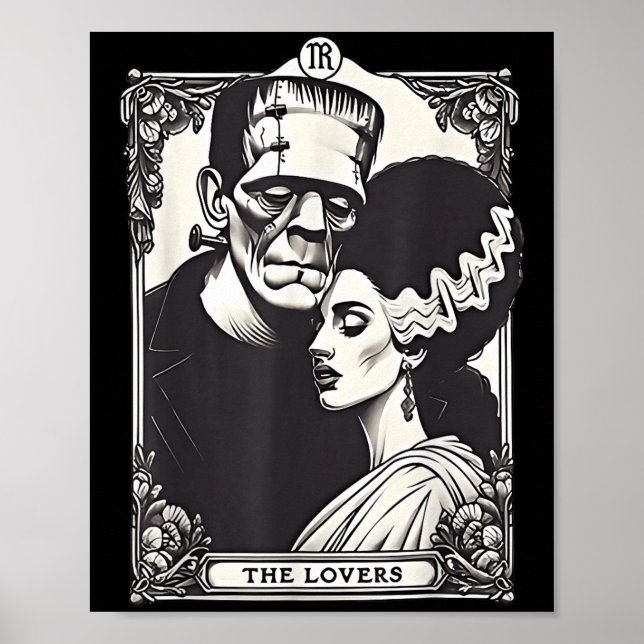 Poster O Monstro Frankenstein E A Noiva Os Amantes Taro (Frente)