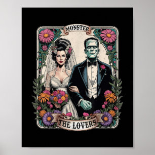 Poster O Monstro Frankenstein E A Noiva Os Amantes Taro