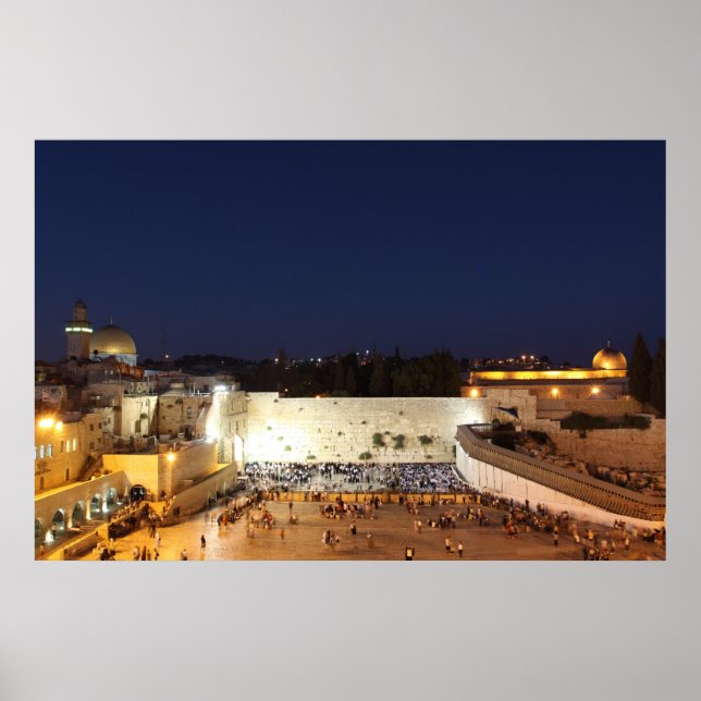 Póster O Monte do Templo em Jerusalém, Israel (Frente)