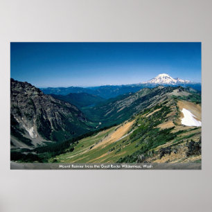 Poster O Monte Rainier da cabra balança a região