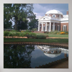 Póster O Monticello de Thomas Jefferson