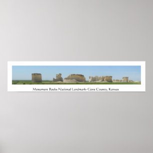 Póster O monumento balança o marco nacional