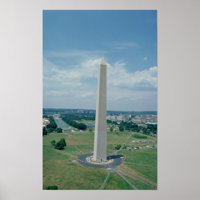 Póster O Monumento de Washington, construiu 1848-85 (Frente)