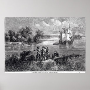 Póster O Moravians que ascensão o Delaware