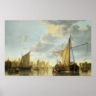 Póster O Mosa em Dordrecht; 1650