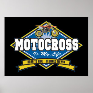 Póster O motocross é minha vida