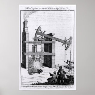 Poster O motor para aumentar a água pelo fogo