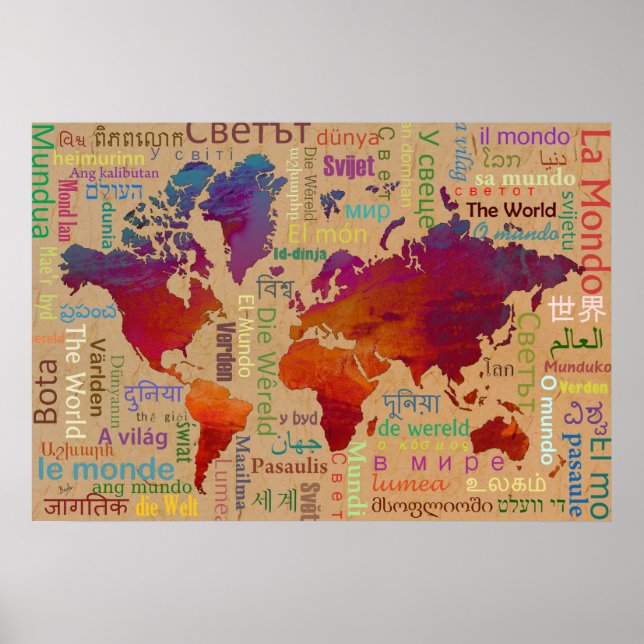 Póster O mundo (Frente)