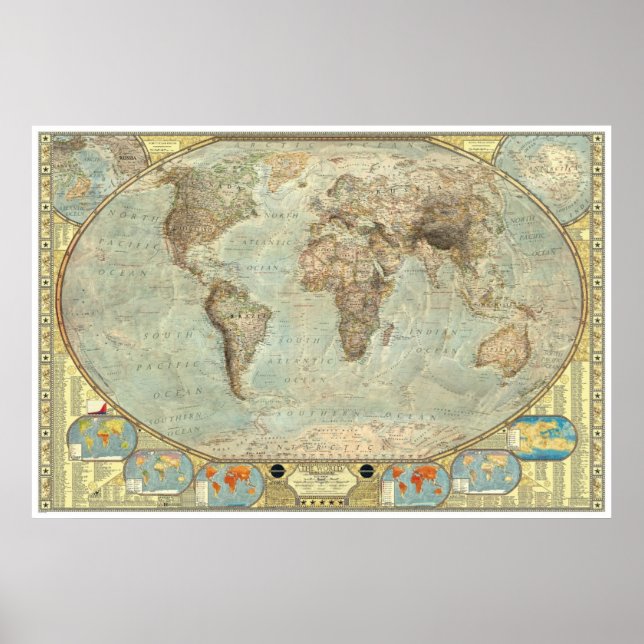 Póster O Mundo - Alterações Climáticas (Frente)