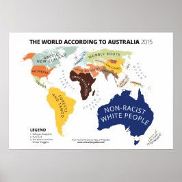 Poster O mundo de acordo com a Austrália