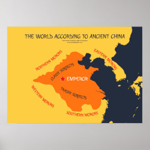 Poster O mundo de acordo com China antiga