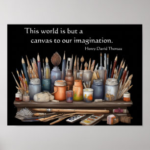 Poster O mundo é apenas uma Canvas