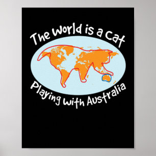 Poster O Mundo É Proprietário De Gatos