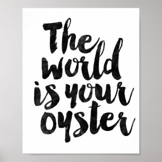 Poster O mundo é sua ostra